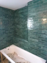 Bathroom wall tiling