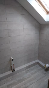 Bathroom wall and floor tiling