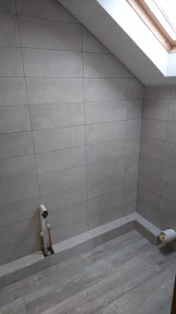 Bathroom wall and floor tiling