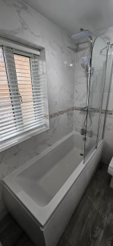 Bathroom wall and floor tiling